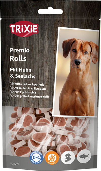 TRIXIE PREMIO FISH CHICKEN ROLLS 75G