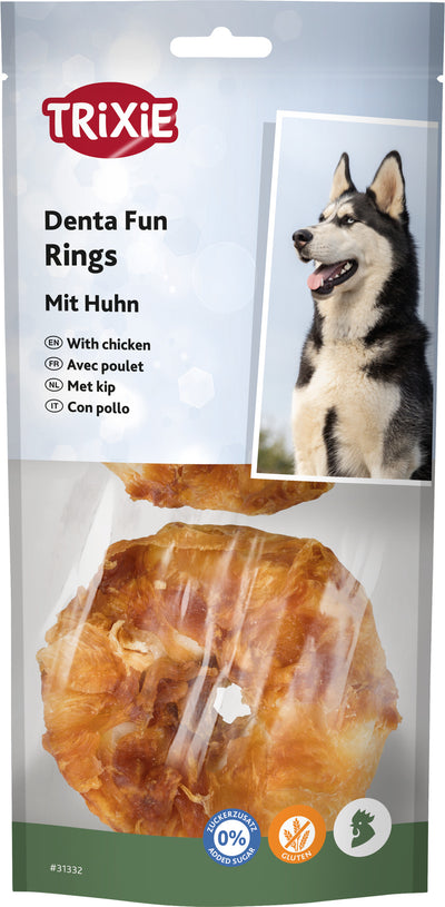 TRIXIE CHKN CHEWING RINGS 2 pc 110G
