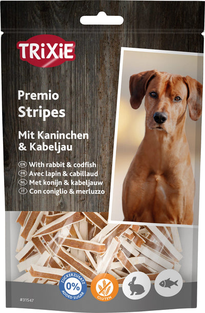 TRIXIE PREMIO FISH RABBIT STRIPES 100G